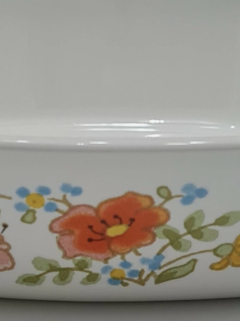 Corning Ware Flower Bouquet small dish - 1 3/4 cup - Vintage